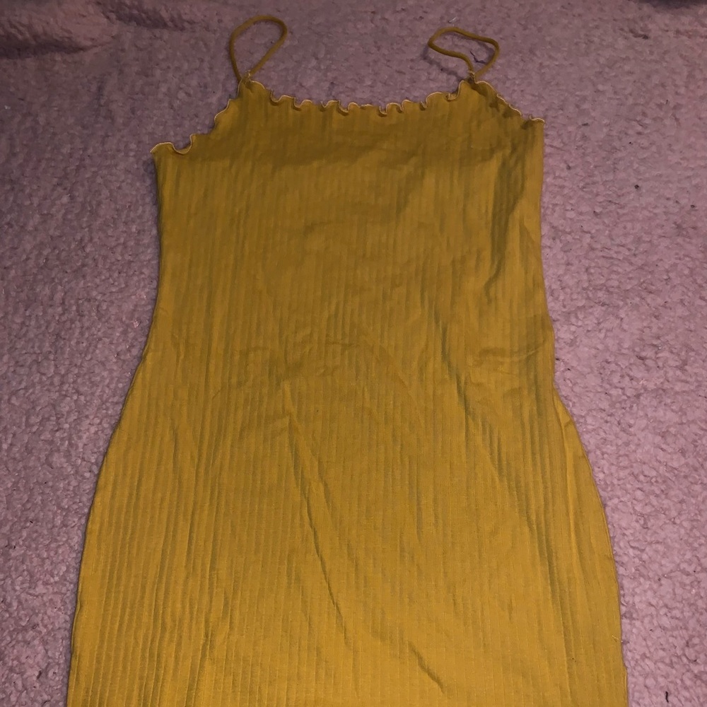 Lettuce Trim Bodycon Dress
